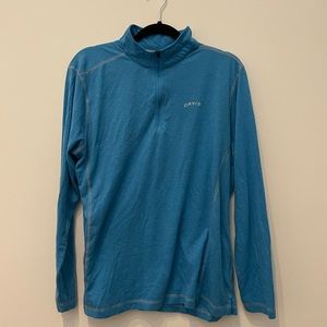 ORVIS 3/4 Zip Performance Shirt SIZE L